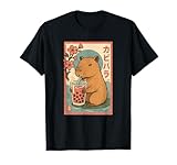 Capibara Bubble Tea Manga Graphic Baby Tee