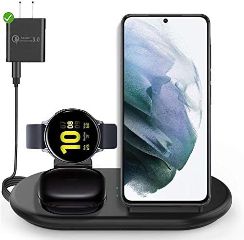 LeQuiven Wireless Charger 3 in 1 Charging Station, Wireless Fast Charger  Stand Fitable for iPhone 12
