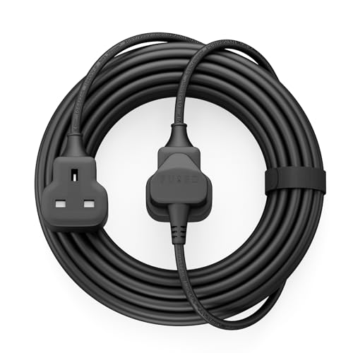 TISDLIP Long 2 Way Extension Cords, 10 Metres, Black - Sturdy, Flexible & Safety -13 Amp 3250W TISDLIP Long 2 Way Extension Cords, 10 Metres, Black - Sturdy, Flexible & Safety -13 Amp 3250W