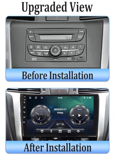 Pantalla de coche para Nissan Frontier para viajar en familia con música y mapas en tiempo real 2