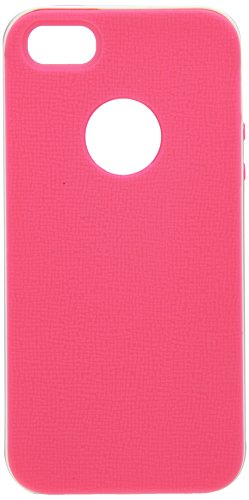 BlastCase Deluxe Rose Pink White Fashion Sweety Girls TPU + PC 2-Piece Style Hard Case Cover for Apple iPhone 5 5G + Screen Protector