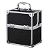 Produktbild Aluminium Make-Up Fall Kosmetiktasche Fest Kosmetikkoffer Make-Up Box Beauty Case Schminktasche 17,5 * 12 * 19,5 cm C-