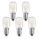 Liuyife E14 Salt Lamp Bulbs Dimmable 240V, T20 SES Mini Scentsy Bulbs for Wax Warmer, Sewing Machine, Fridge, Pygmy Freezer, Wax Burner, Small Screw in Light Bulb Warm White 2700K, 5 Pack
