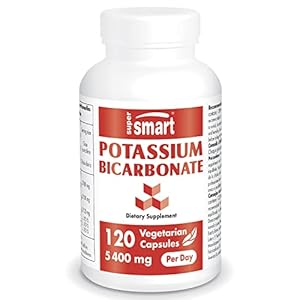 Supersmart – Potassium Bicarbonate 5400 mg Per Day – for Acid-Base Balance & Heart Health | Non-GMO & Gluten Free – 120…