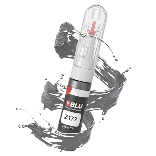 BLU Lackstift Auto kompatibel für OPEL Z177 GRAU Technical Grey | Auto Lack Reparatur 2in1 Ausbesserungslack Pinsel + Nadel