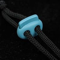 Kordel Stopper, 2-Loch, 10 Stück, in Blau, für bis Ø 4 mm Kordeln, Band Klemme Jacke, Bekleidung, Rucksack, Gummikordel Stopper, Schnellverschluss Schnürsenkel, Schnur Rutsche, Tanka Kordelstopper – Ansicht 6