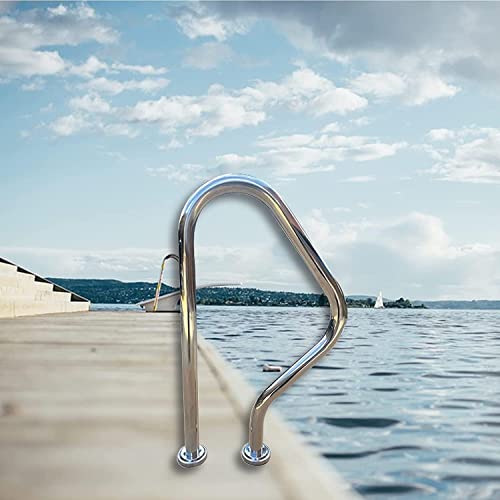 Baranda para piscina de acero inoxidable pulido miniatura 1