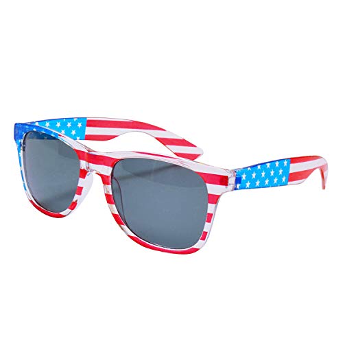 Perfashion Women 4Th July Spandex Shorts Patriotic Usa Flag Metallic Pants With Glasses #TOP5