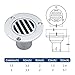 YANYUCB Boat Deck Floor Drain Fittings,Marine Grade 316 Stainless Steel Deck Drain Fittings,Thru Hull Deck Drain Scupper Pipe with Screws,for Boat,Yachts Drainage Systems(Straight-1-1/2 inch)