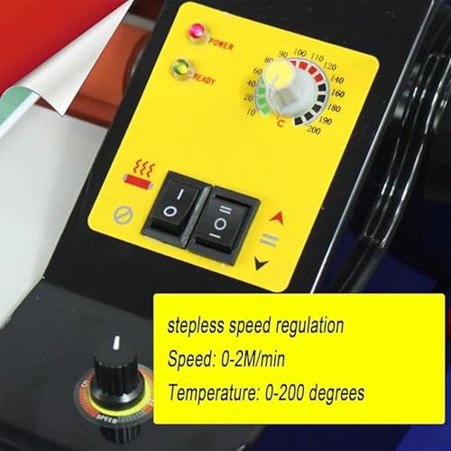 Laminatore Termico Professal 35cm, Temp 0-200C Regolabile E velocità Fino A 2m/Min.A3/A4 Auto Feed Laminato Freddo Caldo per Foto Documenti con Doppio Sistema a rulli