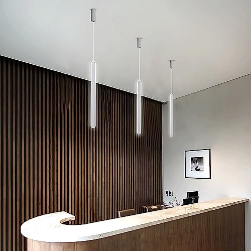 Luces colgantes largas LED para mesita de noche en dormitorios modernos y minimalistas 3
