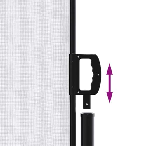 Store latéral rétractable résistant aux UV et à l'eau en polyester blanc - 6