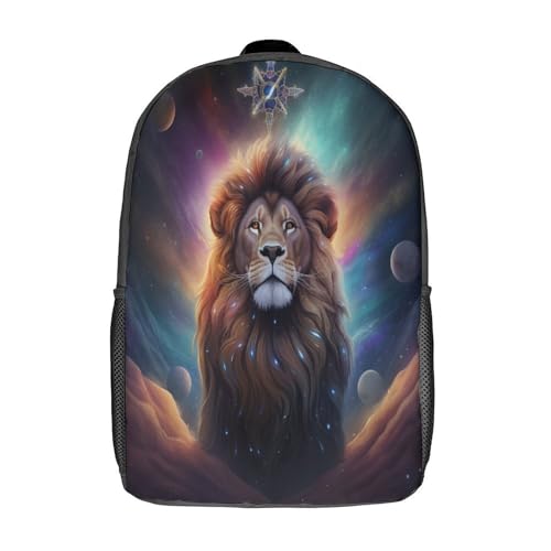Sac à dos d'école Lion 3D : protégez le dos de votre enfant avec ce sac voyage 43cm