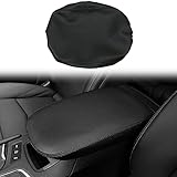 BOYOUS Car Armrest Cover Waterproof Center Console Pad Covers Scratch Resistance Leather Protector Interior Decoration Accessories Fit for Cadillac XT5 2016-2025 XT6 2020-2025（Black Stitches）