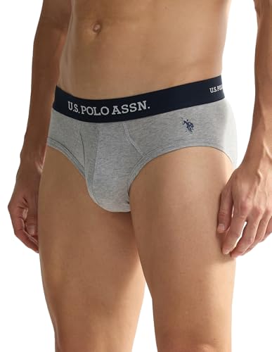 Image of U.S. Polo ASSN. Mens OEB11 Elasticized Waist Underwear Briefs - Pack of 2