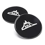 Black Mountain Products Core Exercise Sliders Gliding Discs (Set of 2), Black