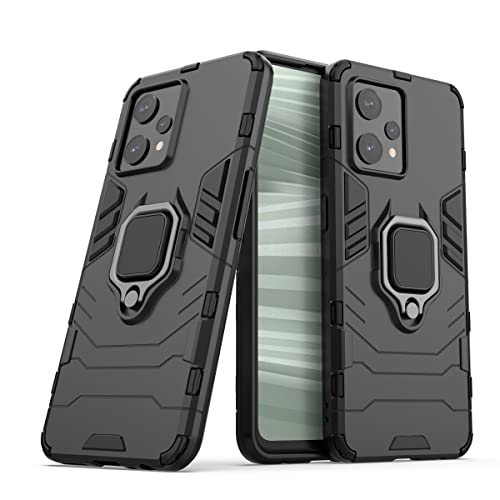 Rugged Case for Realme 9 (4G Version),Ring Holder Case for Realme 9 (4G Version),Finger Loop Case with 360 Degree Rotatory Ring 