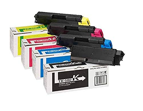 Kyocera TK-580 toner d'origine pour imprimante laser Kyocera FS-C5150DN et ECOSYS P6021CDN longue durée