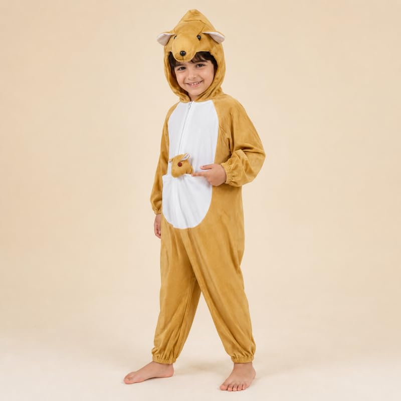 Image of Animal Costume for Kids | Plush Fancy Dress Costume for Boys & Girls |School Fancy Dress, Annual Day, Jungle Theme, Role Play, Halloween & Birthday Party
