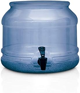 BPA FREE Water Dispenser Base with Spigot - Transparent Blue - For Countertops