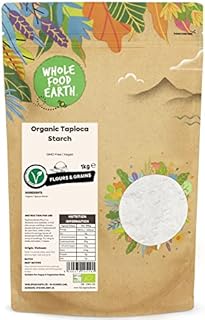 Wholefood Earth Organic Tapioca Starch  1kg | GMO Free | Vegan | Certified Organic