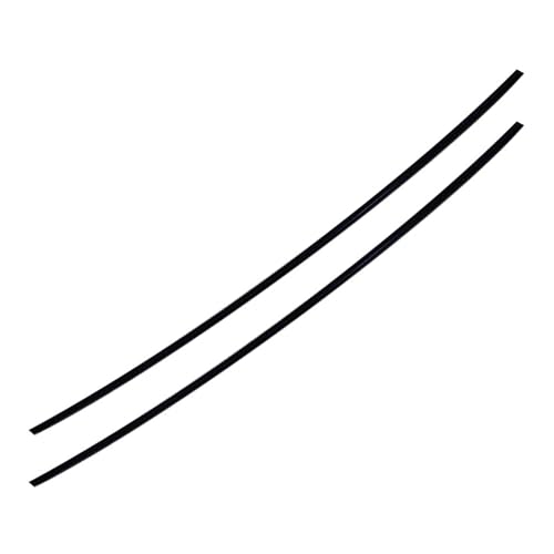 Miniatura 2 de Bettomshin 2 varillas de polioximetileno POM 0.394in0.39 "diámetro externo 3.3ft3.28 pies de longitud redondo duro palo ingeniería plástico barras