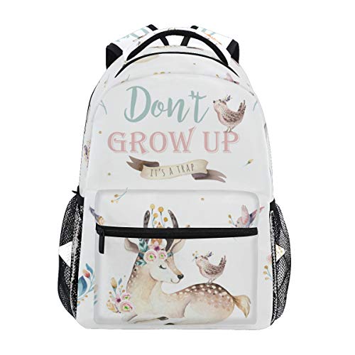 Mochila de tela  diseño de búho de animal y conejo  ideal para la escuela  la universidad