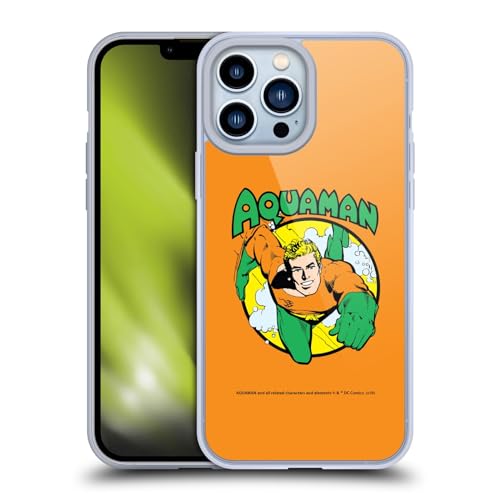 Head Case Designs Officially Licensed Aquaman DC Comics Swim 2 Fast Fashion Soft Gel Case Compatible with Apple iPhone 13 Pro Max