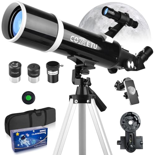 Amazon.co.jp: 天体望遠鏡 子供 初心者 70mm大口径 500mm焦点距離 350