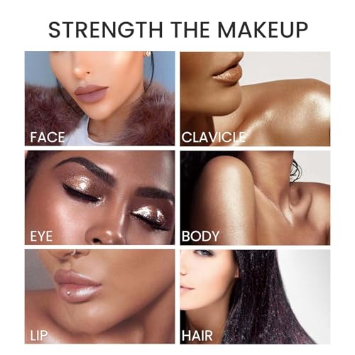 Aceite para el cuerpo, iluminador facial, iluminador corporal, aceite de brillo líquido, crema corporal con purpurina, hidratante y brillante - imagen 2