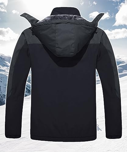 Angeljacke TACVASEN Herren Wanderjacke wasserdicht Fleecejacke