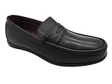 Dr Keller , Herren Mokkasins, schwarz - Black Super Softie Leather - Größe: 39 1/3 EU
