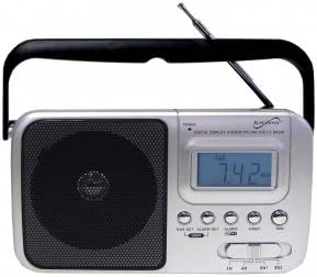 Supersonic SC-1091 Handheld Digital AM/FM Radio with Display, SW1, SW2 and AC/DC Operated