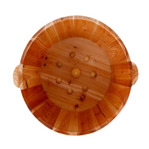 Tina de madera para baño de pies con masaje miniatura 2