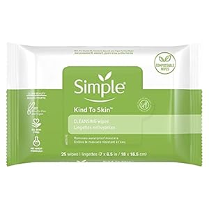Simple Cleansing Facial Wipes 25 Count (Pack of 3)