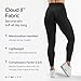 Vitality Cloud II Leggings for Women - High Waisted, Tummy Control Compression Workout Leggings with No Front Seam - Athletic Pants Seamless Fit, Midnight, Large