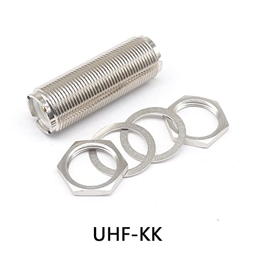 Adaptador UHF hembra a UHF madre junta tuerca conector UHF-KKY prolongador coaxial 3