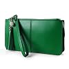 befen Genuine Leather Wristlet Clutch for Women Ultra-Slim Ladies Credit Card Holder Wallet Purses with RFID Protection