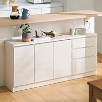 Amazon｜ディノス キッチン収納 キッチンカウンター下収納 幅90cm・3枚