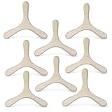 LAMEY bumerang Manufaktur - DVERG 8 X Bumerang aus Holz für Kinder zum selbst bemalen