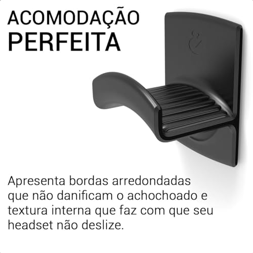 Suporte Fone Headset Headphone De Parede Universal Fp1