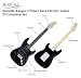 Rocktile Banger's Power Pack guitarra eléctrica Set, 7-piezas negro