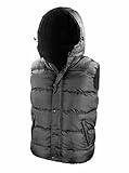  Result - Parka Anorak Doudoune sans Manche - R223X - Mixte Homme Femme (M, Noir)