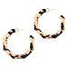 Acrylic Hoop Earrings Upgraded Geometric Resin Earrings Delicate Acetate Stud Dangle Earrings for Women Girls