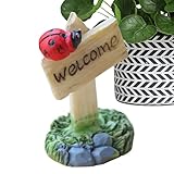 Matériau de haute qualité : le jardin de fées miniature est fabriqué en résine résistante aux intempéries OSSF, qui peut être montrée à l'intérieur et à l'extérieur en toutes saisons. Peinture peinte à la main respectueuse de l'environnement, longue durée de vie.