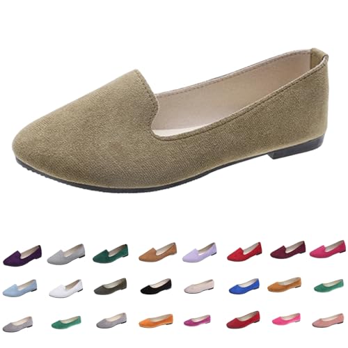 Womens Ballet Flats Casual Pointed Toe Slip On Flats Lightweight Walking Flat Comfortable Walking Shoes Business Work Loafer Shoes3