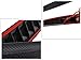 Youngine Universal Car Front Rear Corner Bumper Guard Protector Carbon Fiber Anti-Collision Strip Sticker Anti-rub Edge Lip (Black)