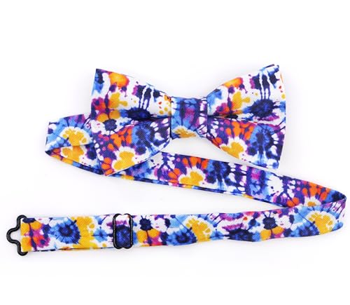 Image of OCIA Cute Pattern Pre-tied Bow Tie Adjustable Bowties for Adult & Children