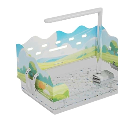 Baignoire automatique oiseau en acrylique avec pompe USB silencieuse pour cage
