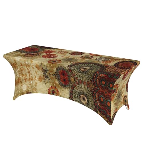 Nappe extensible élasthanne EdWal anti-pli pour table rectangulaire 1,8m - 2